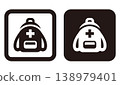 Simple icon set for disaster preparedness bags 138979401