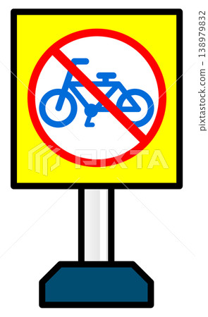 Signposts for bicycle and road bike parking Signposts for bicycle and road bike parking 138979832