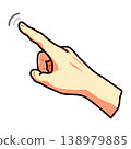 Pointing index finger icon with motion clean flat illustration of hand performing single tap suitable for ui prompts tutorial arrows interactive buttons for touchscreen demos 138979885