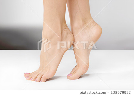 Elegant Pedicured Female Feet 138979932
