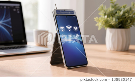 Solar-Powered 5G Smartphone Solar-Powered 5G Smartphone 138980147