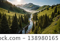 Majestic Mountain River 138980165