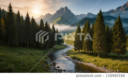 Majestic Mountain River Majestic Mountain River 138980166