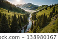 Majestic Mountain River 138980167
