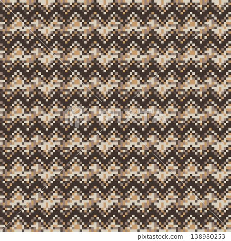 Brown Textured Chevron Pattern Design For Fashion Textiles Knitwear Packaging And Home Decor 138980253