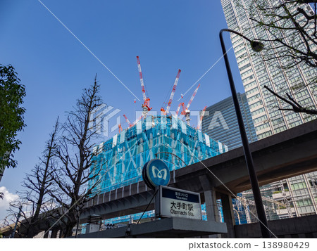 火炬塔施工現場，建成後將成為日本最高的建築（攝於2026年4月） 138980429
