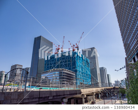 火炬塔施工現場，建成後將成為日本最高的建築（攝於2026年4月） 138980434