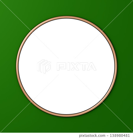 3D material_metal frame_green 3D material_metal frame_green 138980481
