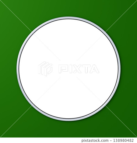 3D材質_金屬框_綠色 3D材質_金屬框_綠色 138980482