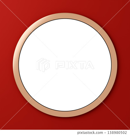 3D material_metal frame_red 138980502