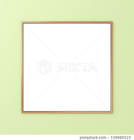 3D material_metal frame_yellow-green 3D material_metal frame_yellow-green 138980523