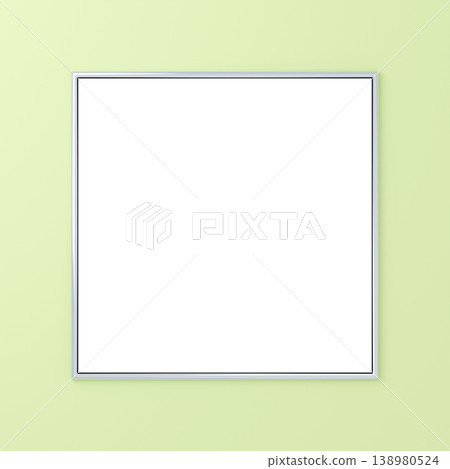 3D material_metal frame_yellow-green 3D material_metal frame_yellow-green 138980524