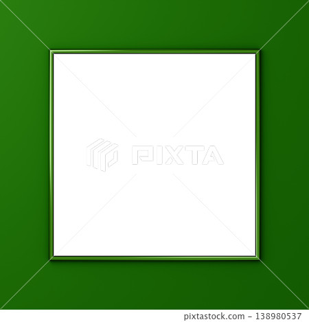 3D material_metal frame_green 138980537