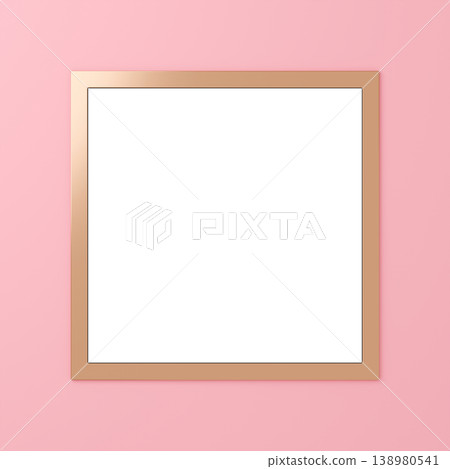 3D material_metal frame_pink 3D material_metal frame_pink 138980541