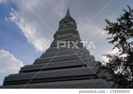 Exterior wall of Wat Paknam, Bangkok, Thailand Exterior wall of Wat Paknam, Bangkok, Thailand 138980693