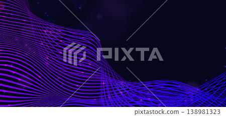 Futuristic Blue Neon Light Streaks Background With Tech Glow. Futuristic Blue Neon Light Streaks Background With Tech Glow. 138981323
