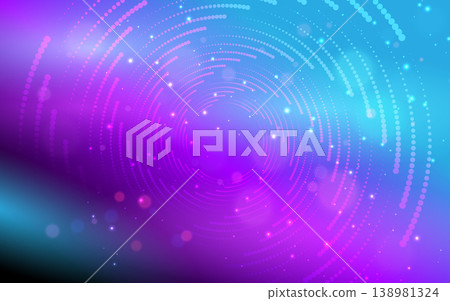 Abstract Colorful Circular Dot Pattern Background With Gradient Light. 138981324