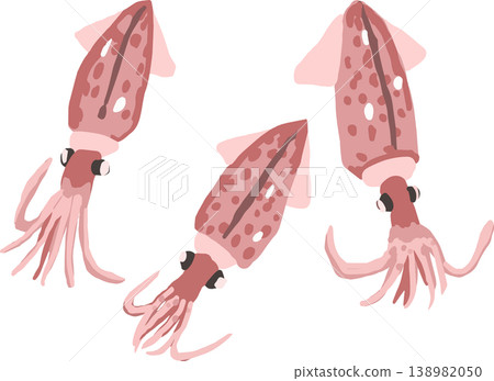 螢火蟲魷魚的插圖 螢火蟲魷魚的插圖 138982050