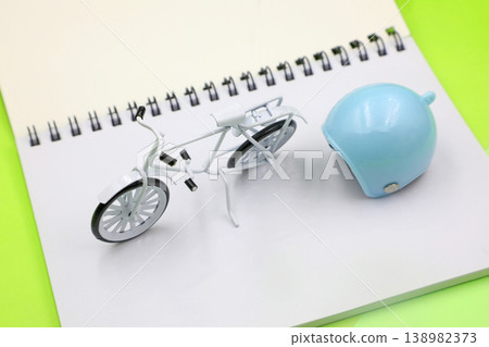 bike and helmet bike and helmet 138982373
