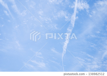 春日的天空，藍天，晴朗，春天，四月，圖片 138982512