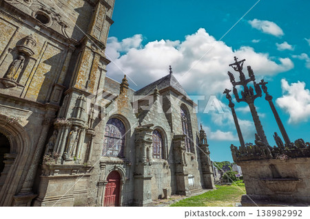 Parish close church of Saint Thegonnec, finistere, brittany, fra Parish close church of Saint Thegonnec, finistere, brittany, fra 138982992