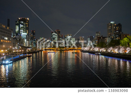 Night view of Tenma Bridge Night view of Tenma Bridge 138983098