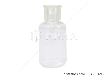Isolated empty plastic bottle with transparent background for product packaging. Isolated empty plastic bottle with transparent background for product packaging. 138983202