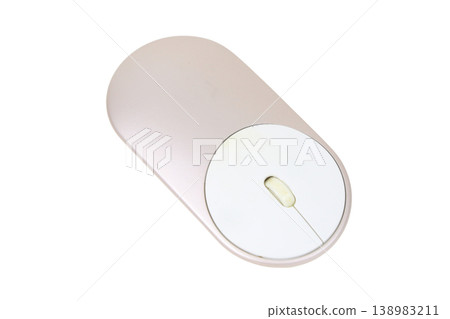 Modern wireless computer mouse isolated on transparent background. Modern wireless computer mouse isolated on transparent background. 138983211
