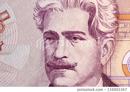 Oswaldo Cruz a closeup portrait from old Brazilian money Oswaldo Cruz a closeup portrait from old Brazilian money 138983367