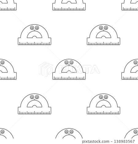 outline protractor seamless pattern outline protractor seamless pattern 138983567
