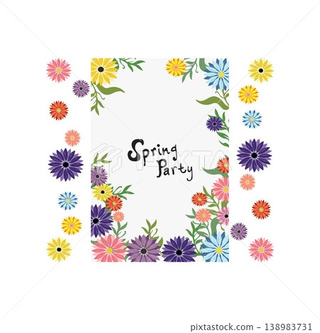 Hand drawn flowers illustration.Hand drawn floral free vector illustration. 138983731