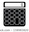 Calculator icons silhouettes. Vector elements for design. 138983820