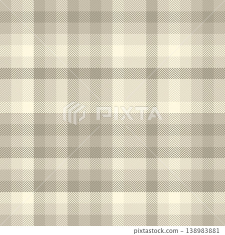 Faded background plaid pattern, uk vector check seamless. Mixed texture tartan fabric textile in light and pastel colors. 138983881