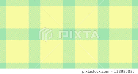Gingham texture fabric vector, proud pattern textile check. Geometry seamless plaid background tartan in light and lime colors. 138983883