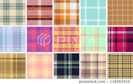 Festive tartan bundle for Halloween planners. Themed plaid pages feel organized and playful. Vector format prints sharply. 138983928