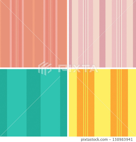 Striped bundle created for stylish wallpapers and trendy backgrounds. Vector patterns suit desktops, mobiles, tablets, websites, and digital projects. 138983941