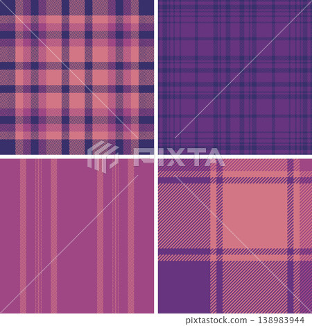 Plaid pattern collection for digital products. Works for invitations, downloadable party decor, and DIY printables. Vector adaptability ensures compatibility. 138983944