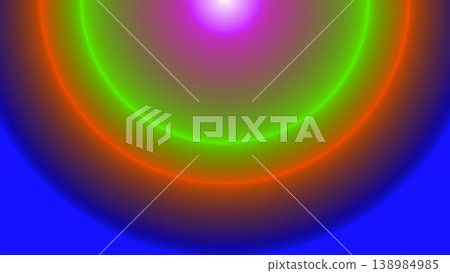 Radiant Neon Concentric Rings Gradient Background Radiant Neon Concentric Rings Gradient Background 138984985