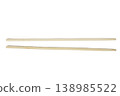Wooden chopsticks isolated on transparent background for food design. 138985522