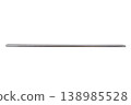 Reusable stainless steel drinking straw on transparent background 138985528