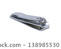 Stainless steel nail clipper isolated on transparent background. 138985530