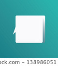 Speech bubble blank frame, text quote box, message 138986051
