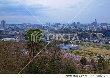 從仙台城遺址眺望城市天際線 138986379