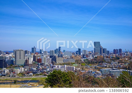 從仙台城遺址眺望城市天際線 從仙台城遺址眺望城市天際線 138986592
