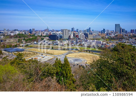 從仙台城遺址眺望城市天際線 從仙台城遺址眺望城市天際線 138986594