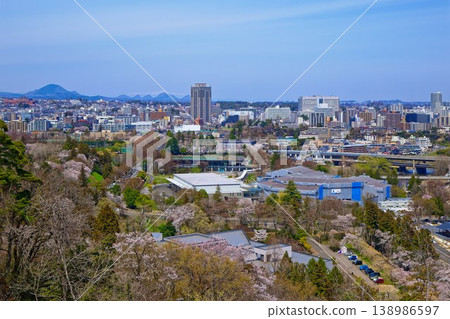 從仙台城遺址眺望城市天際線 從仙台城遺址眺望城市天際線 138986597