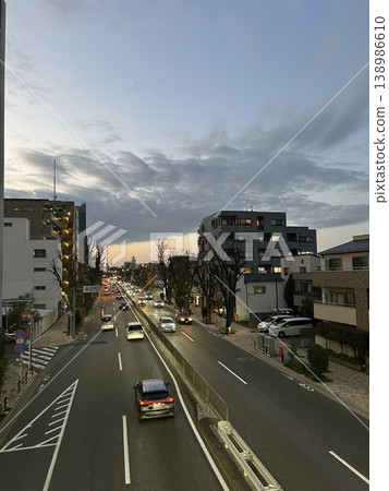 Sunset and road 138986610