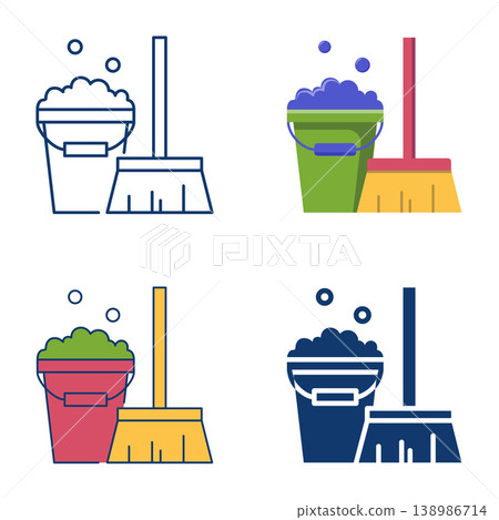 House cleaning icon set House cleaning icon set 138986714