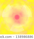 Illustration drawings of the Radiation symbol in a Yellow background 138986886