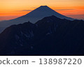 從Kaikomagatake看到的黎明富士山和檜山 138987220